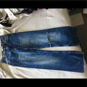 Zara mid rise wide leg jeans
